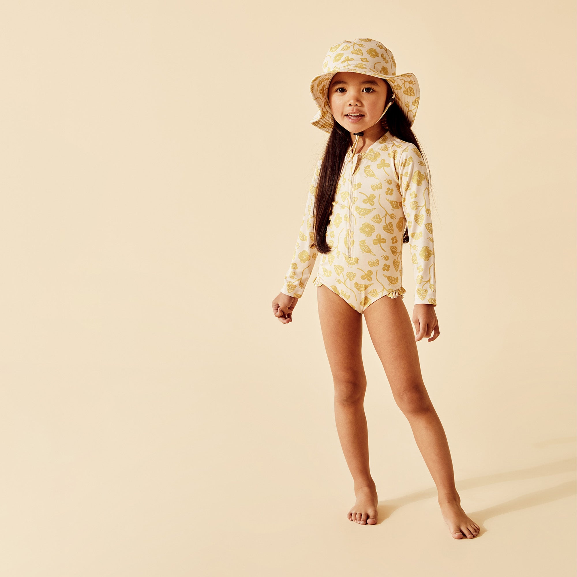 Goldie Floral Long Sleeve Swimsuit