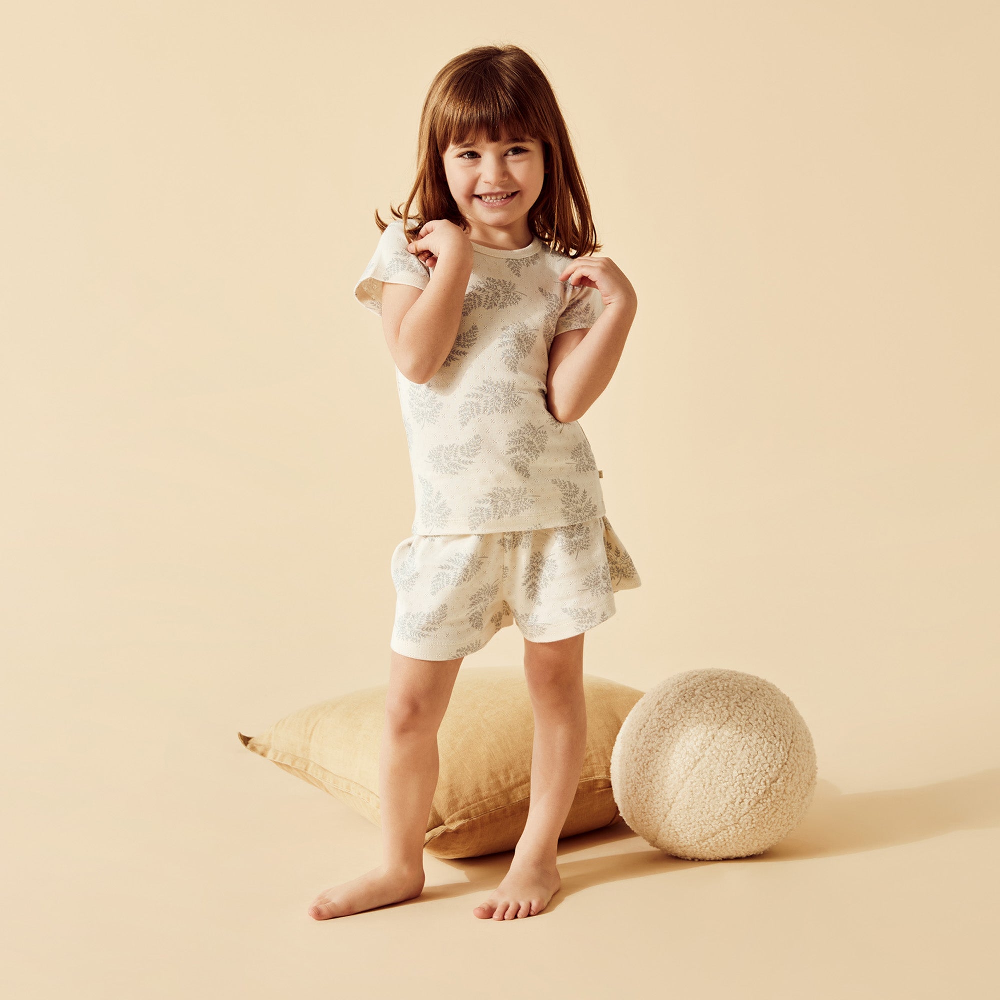 Forever Ferns Organic Pointelle Short Sleeved Pyjamas