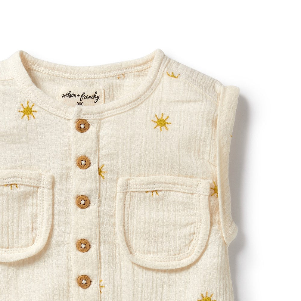 Sunshine Organic Crinkle Growsuit