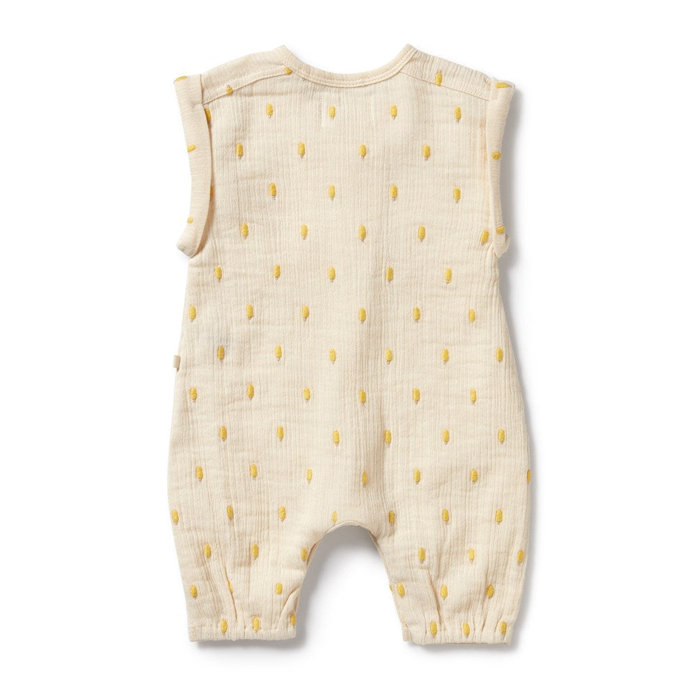 Ice Pops Organic Crinkle Growsuit