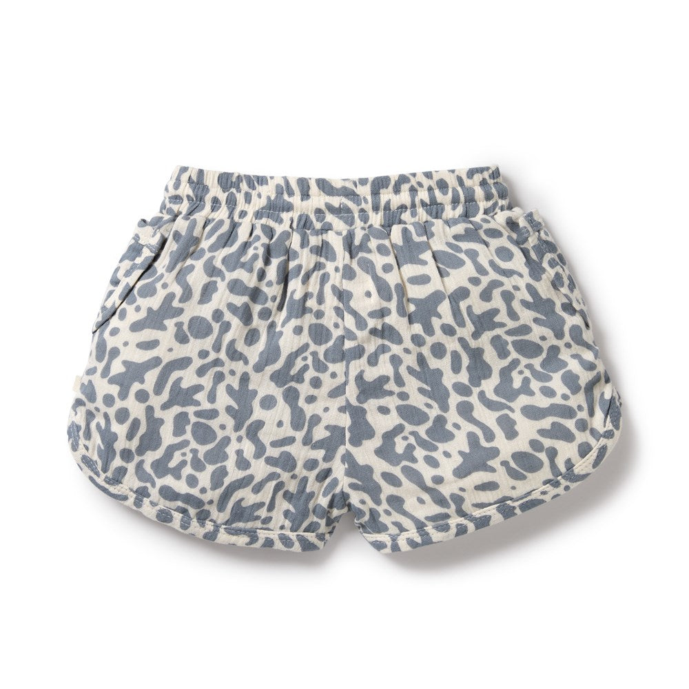 Blue Coral Organic Crinkle Short