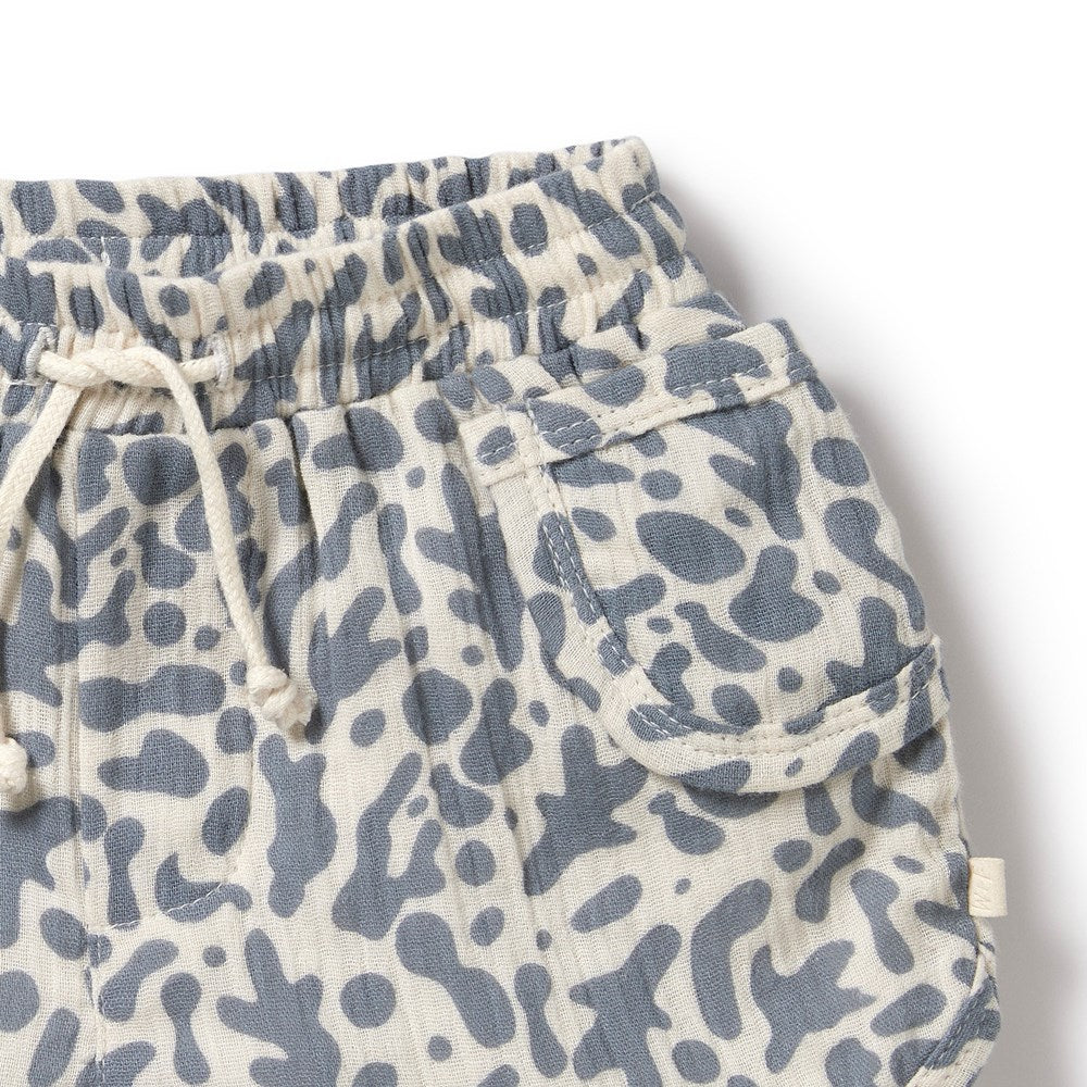 Blue Coral Organic Crinkle Short