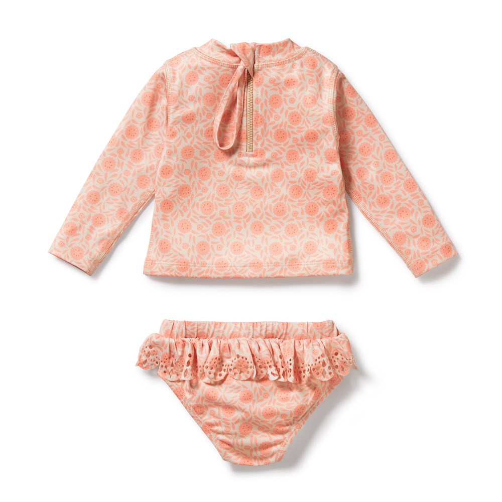 Amelie Floral Cutwork Rashie Swim set