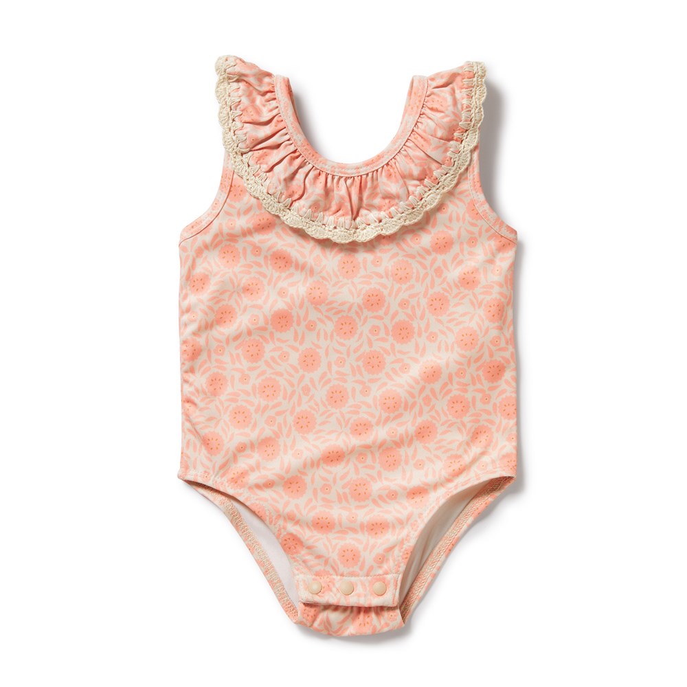 Amelie Floral Crochet Swimsuit