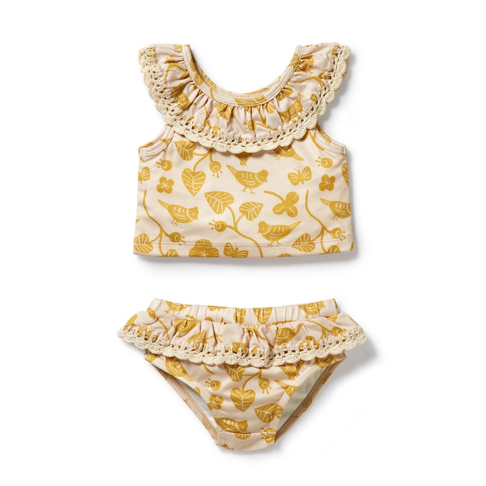 Goldie Floral Crochet Two Piece Swimsuit