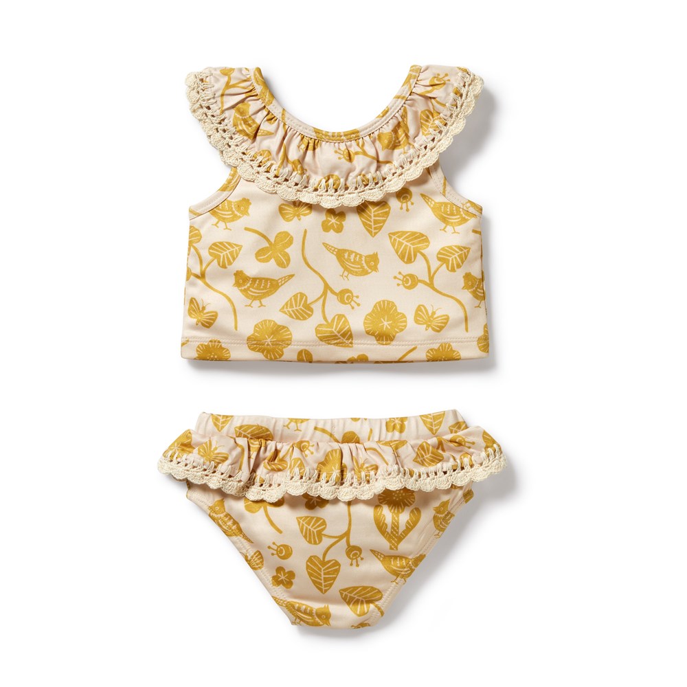 Goldie Floral Crochet Two Piece Swimsuit