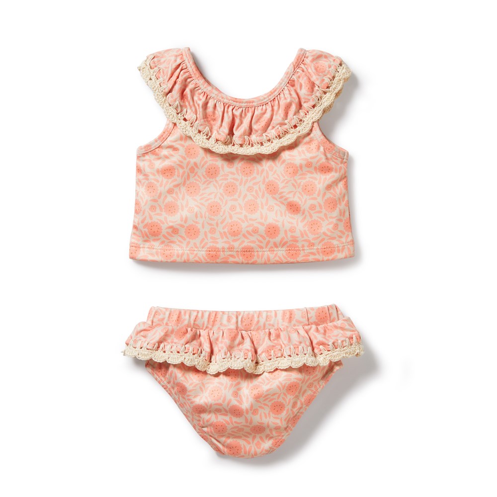 Amelie Floral Crochet Two Piece Swimsuit