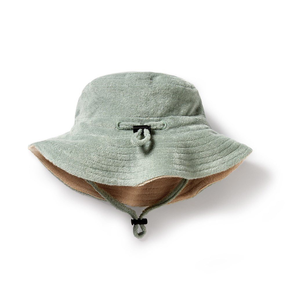 Pistachio Organic Terry Sun Hat