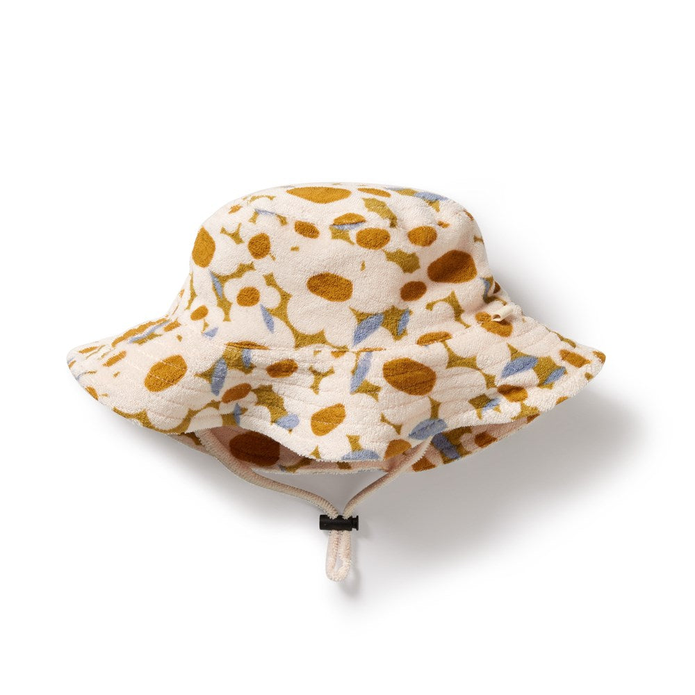 Flower Burst Organic Terry Sun Hat