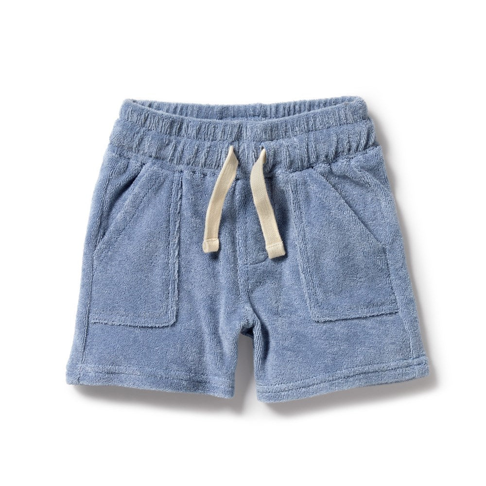 Dusty Blue Organic Terry Short