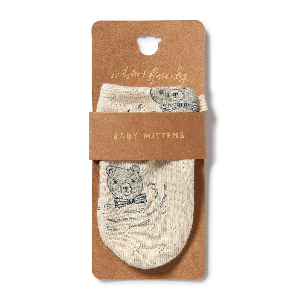 Little Bear Organic Pointelle Mittens