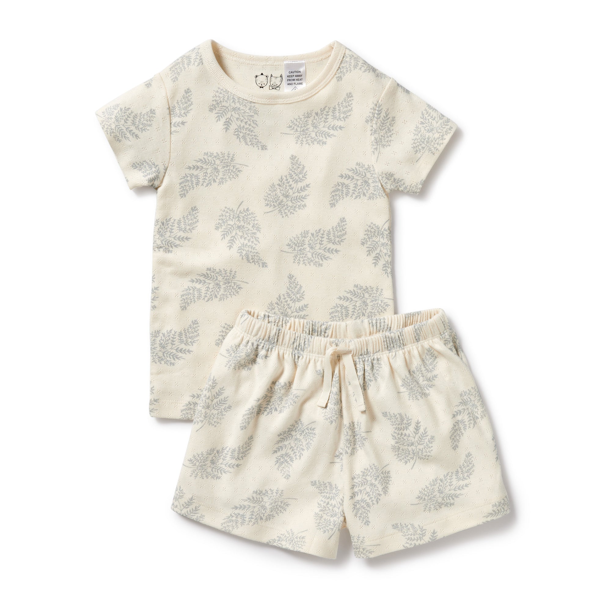 Forever Ferns Organic Pointelle Short Sleeved Pyjamas