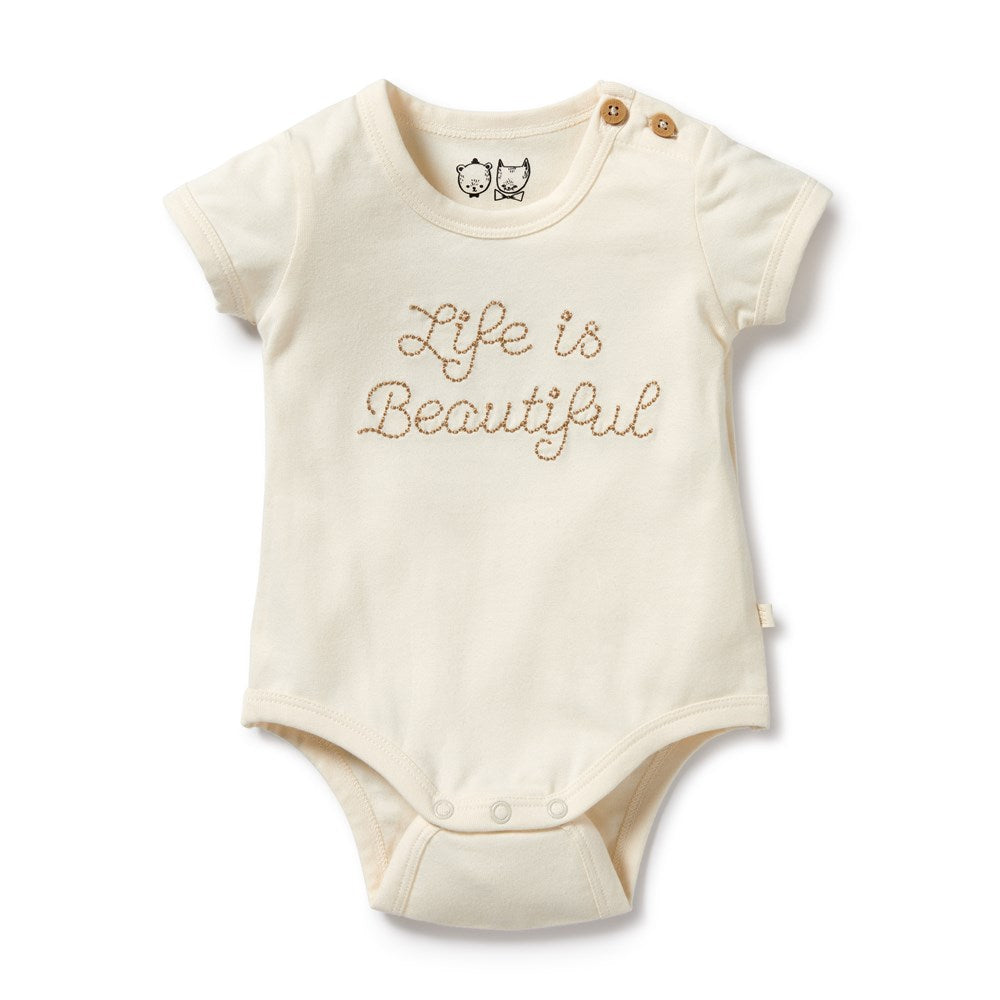 Life is Beautiful Organic Bodysuit