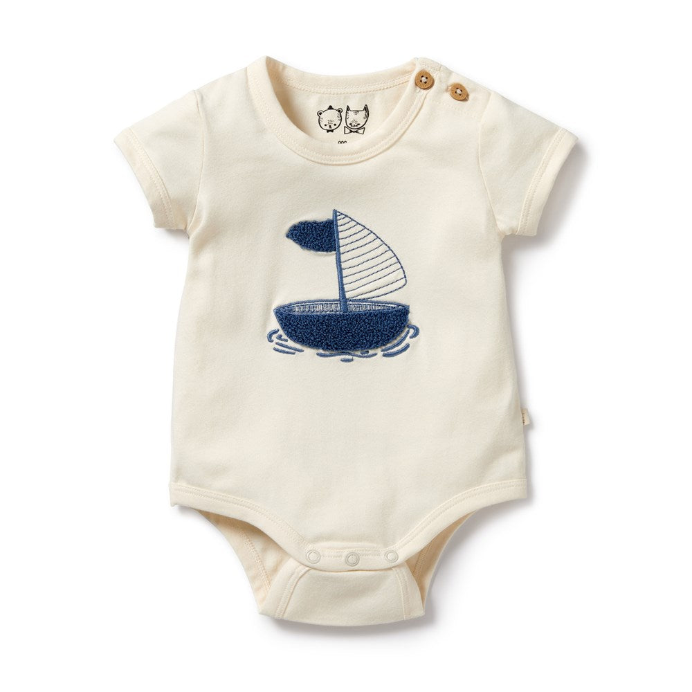 Nautical Organic Bodysuit