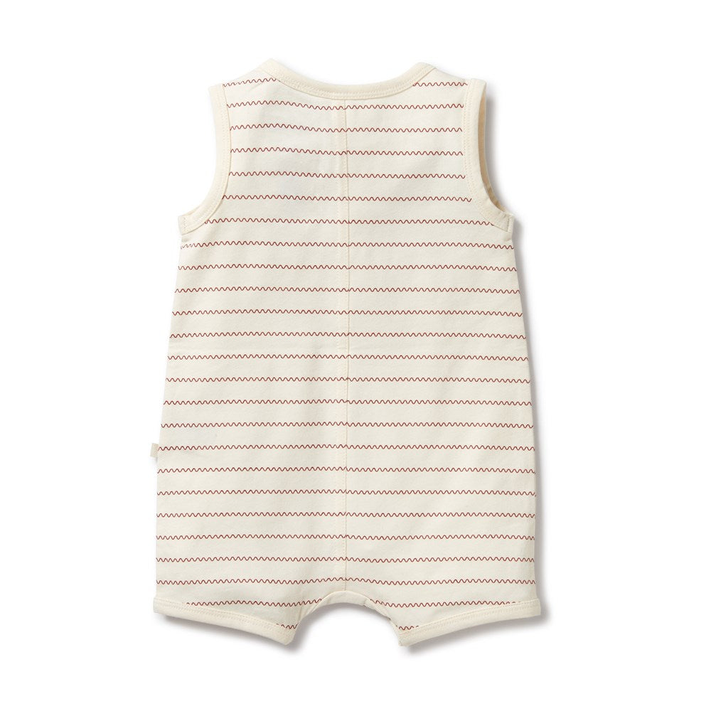 Squiggle Organic Henley Growsuit