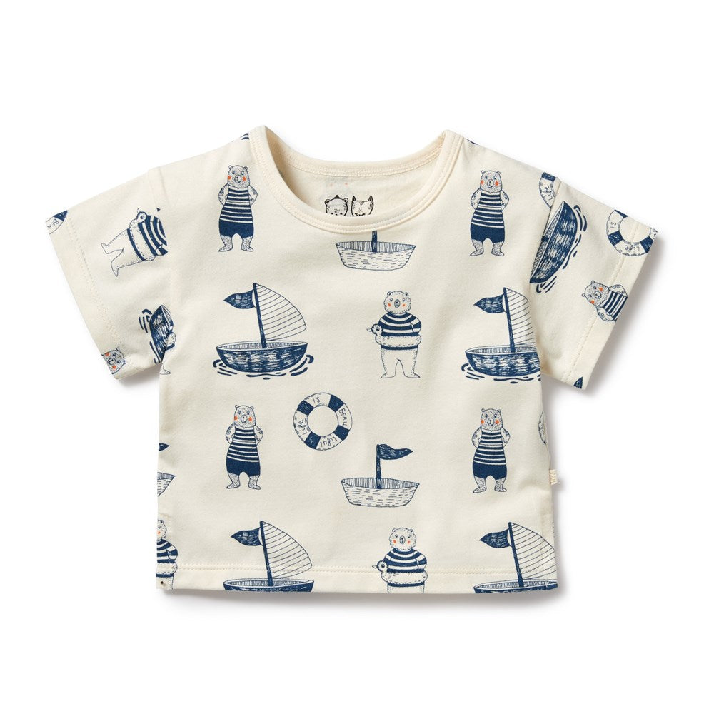 Nautical Bear Organic Tee