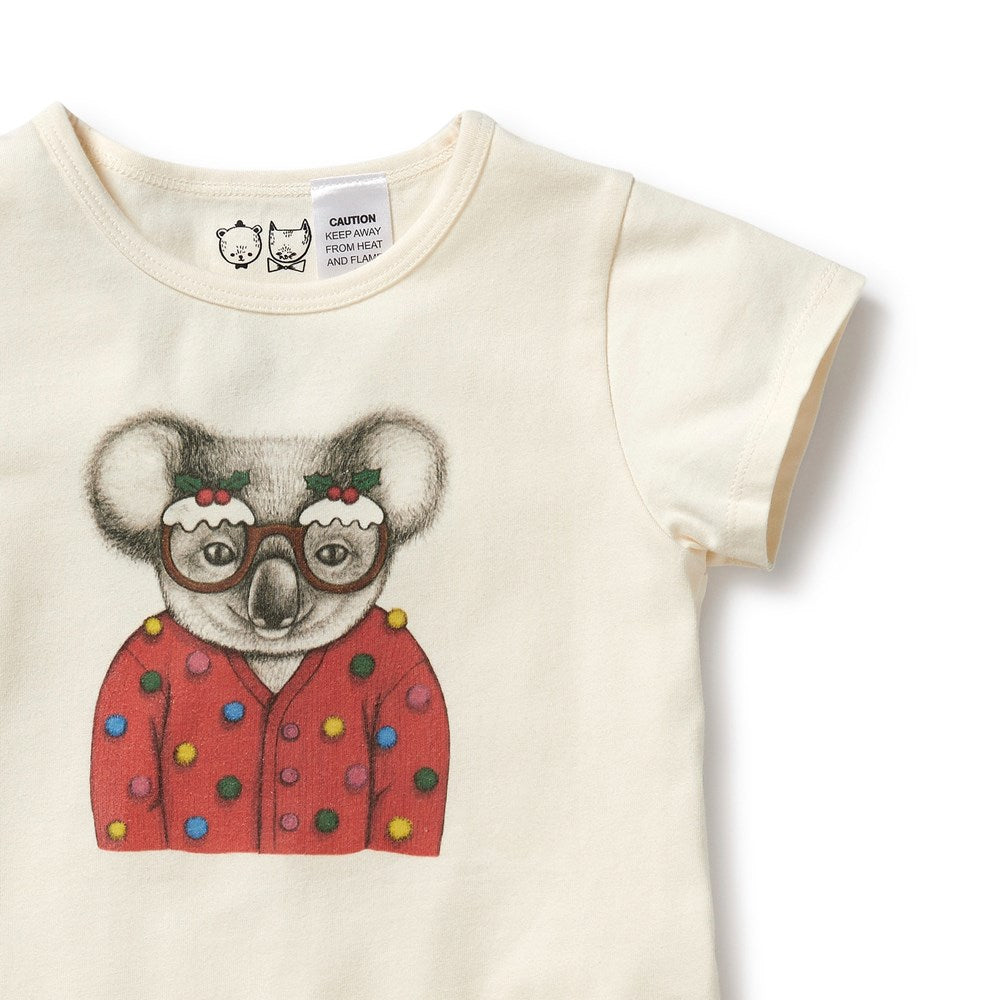 Koala Organic Christmas Pyjamas