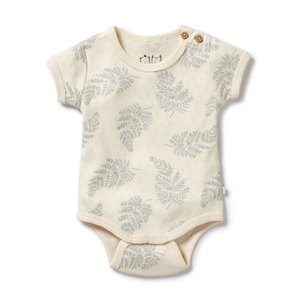 Forever Ferns Organic Pointelle Bodysuit