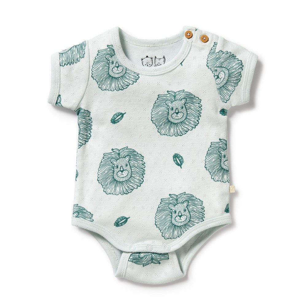 Little Lion Organic Pointelle Bodysuit