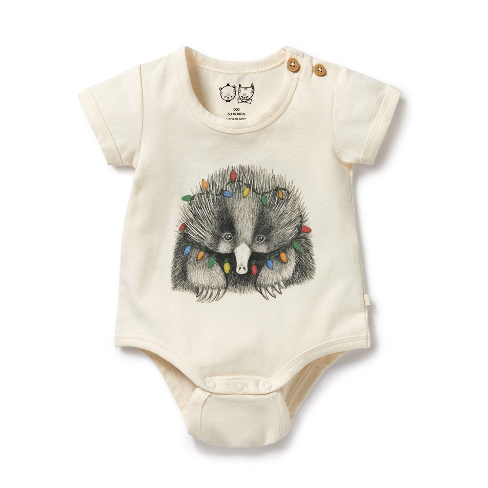 Puggle Organic Christmas Bodysuit