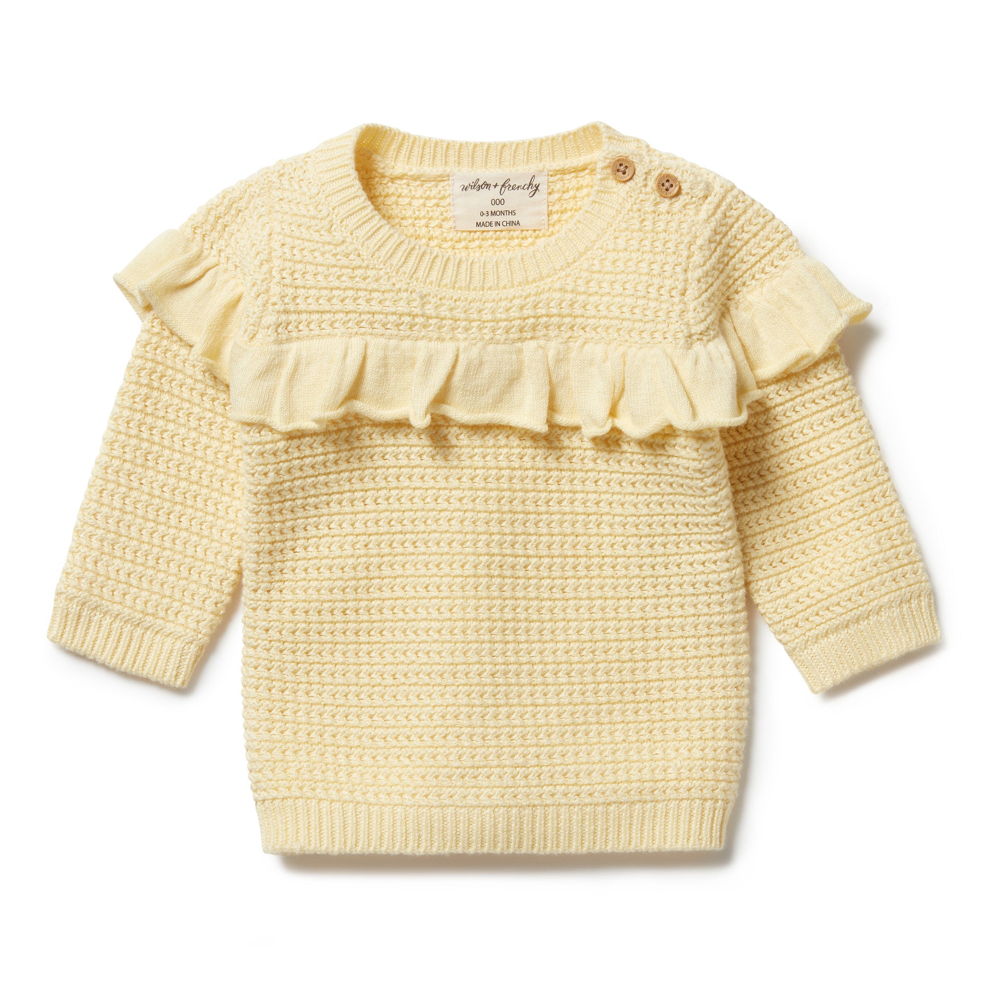 Knitted frill outlet jumper